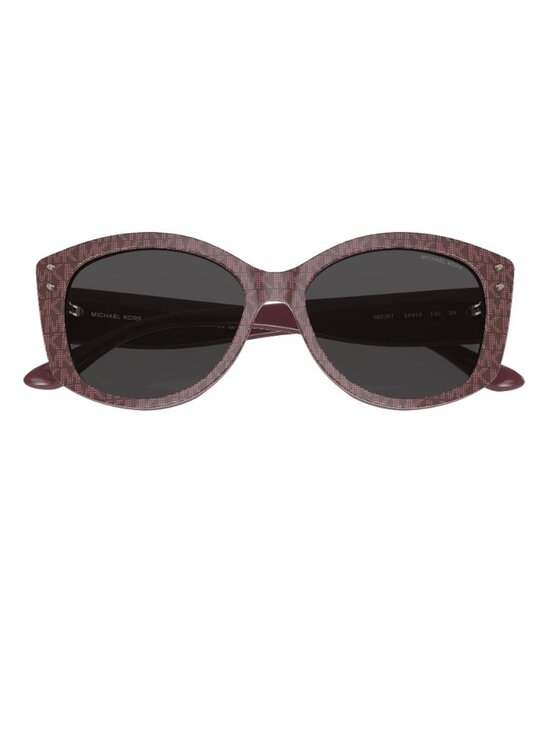 Women\'s Michael Kors Charleston Cateye Merlot Logo Print Sunglasses NEW main image 4